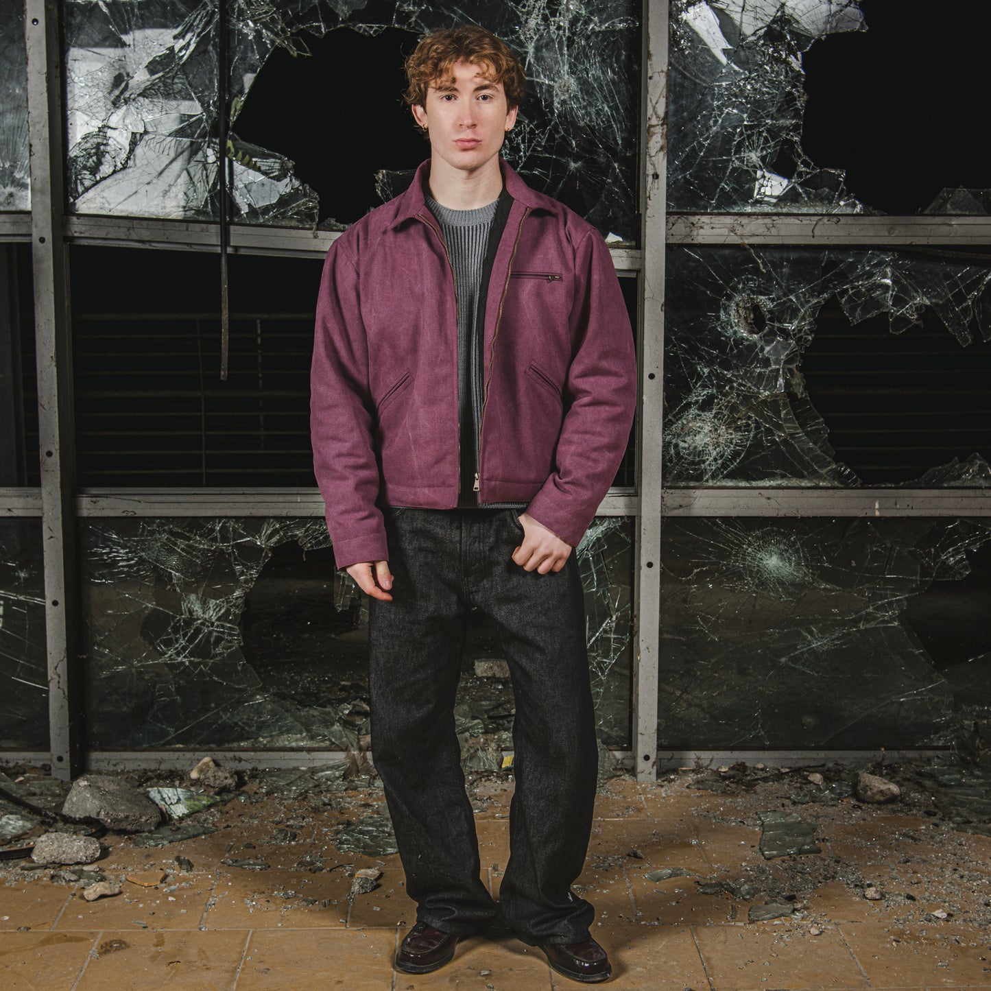 FRAME JACKET - RED WINE