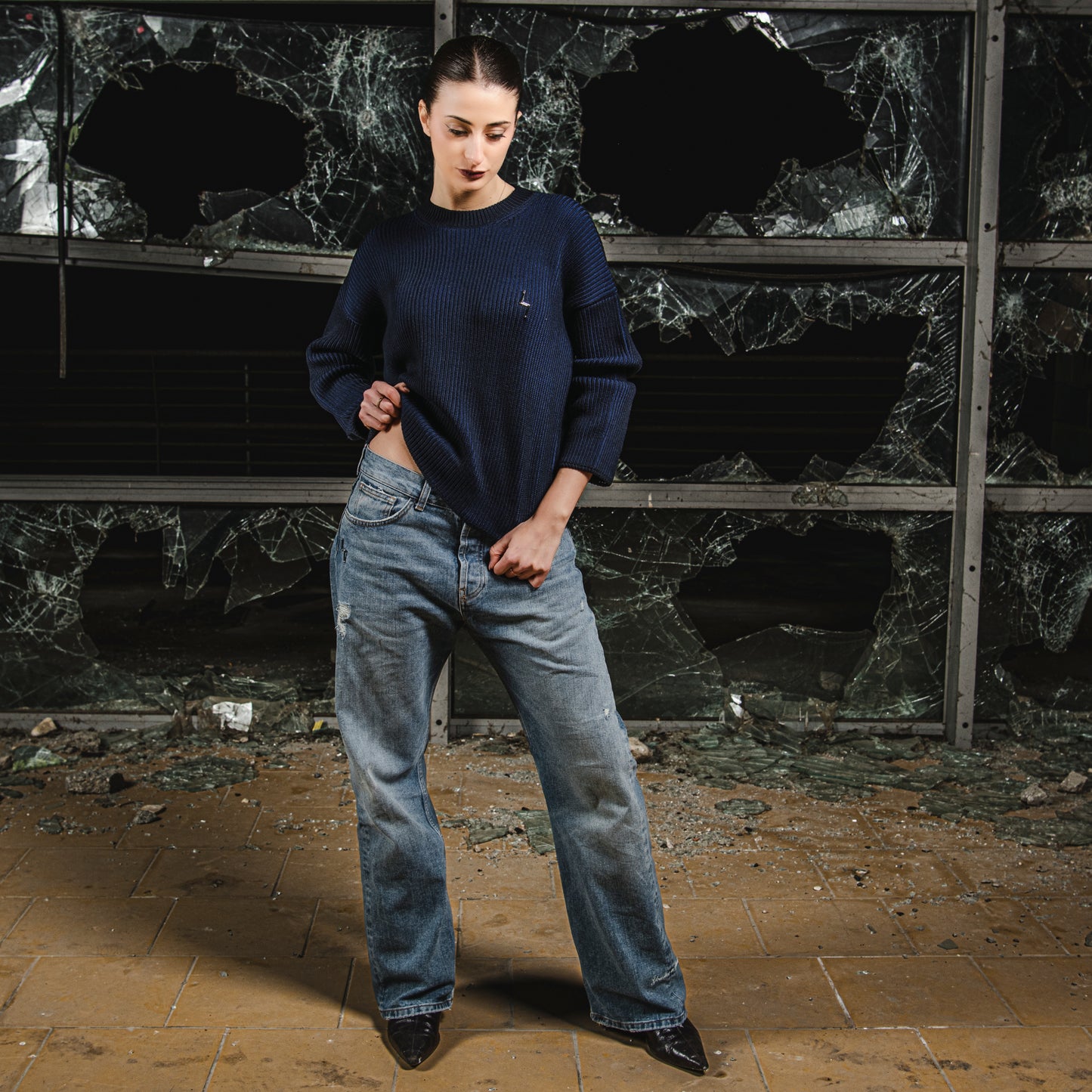 ARKAN KNIT - NAVY BLUE