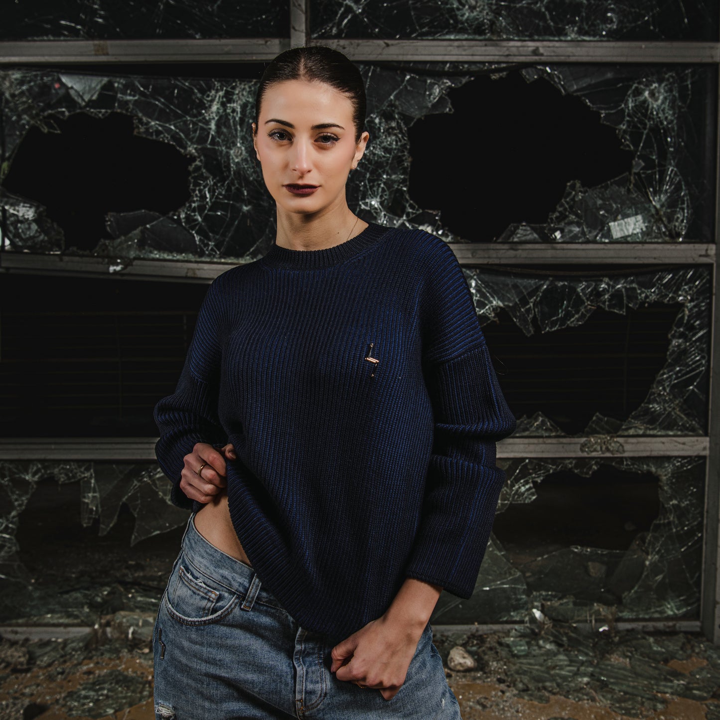 ARKAN KNIT - NAVY BLUE